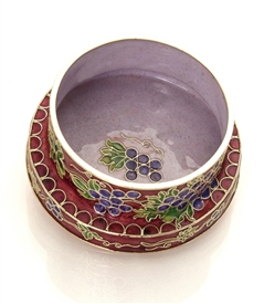 Cloisonne Wine Coster / Candle Holder