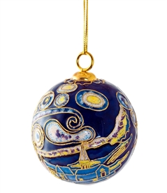 Cloisonne Starry Night Ball Ornament