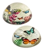 Butterfly / Dome Crystal Paperweight