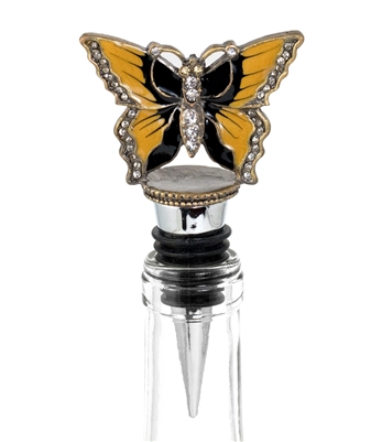Jeweled Butterfly  Bottle Stopper
