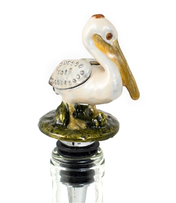 pelican bottle stopper