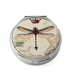 Dragonfly Round Pill Box