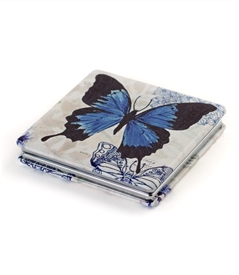 Blue Butterfly Travel Mirror