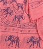 Elephant Print Scarf in Hot Pink