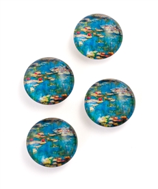 Water Lilies Set of 4 Magnet