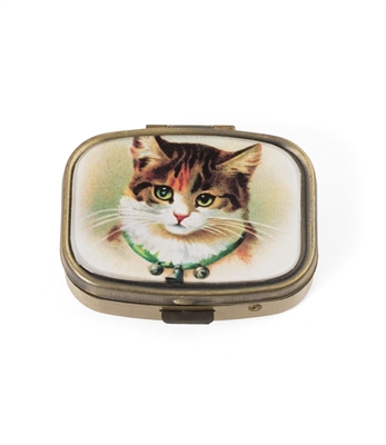 Vintage Kitten Pill Box