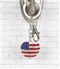 American Flag Purse Key Chain/Purse Jewelry