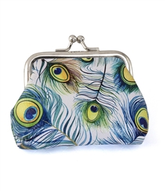 Peacock Feather Change Purse