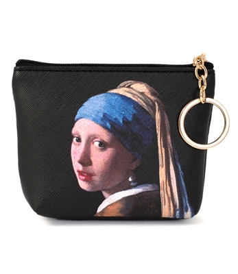 Girl with a Pearl Keyring Coin Purse