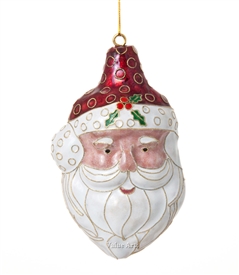 santa head ornament