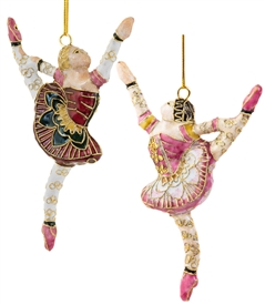 Cloisonne Ballerina Ornament