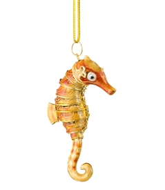 Cloisonne Articulate Seahorse Ornament