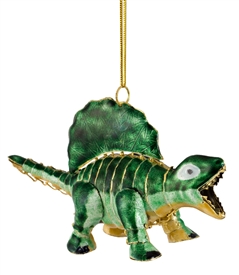 Cloisonne Articulate Dinosaur Ornament
