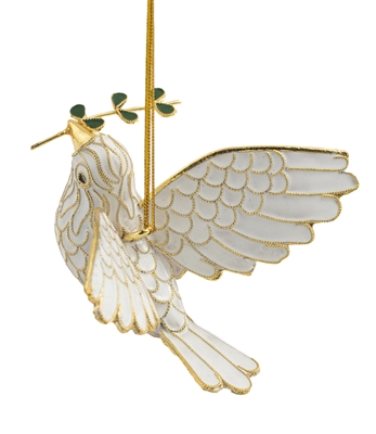 Cloisonne Peace Dove Ornament