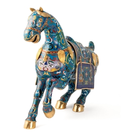 Traditional Cloisonne Tong Horse