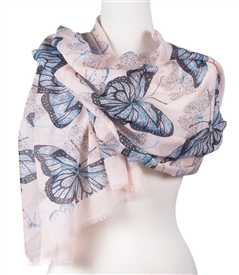 Butterfly Scarf in Pink