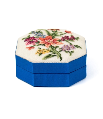Eight Sided Petit Point Bouquet Box(Set of 3)