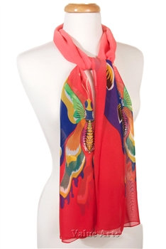 Light Weight Artistic Butterfly Scarf