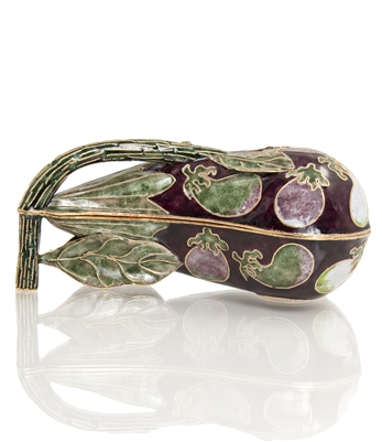 Cloisonne Eggplant Box