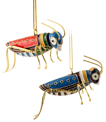 Cloisonne Grass Hopper Ornament