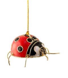 Cloisonne Ladybug Ornament