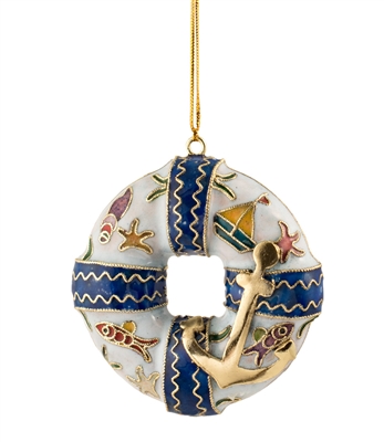Cloisonne Lifesaver Ornament