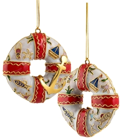 Cloisonne Lifesaver Ornament