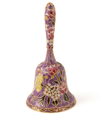 Cloisonne Floral Large Table Bell