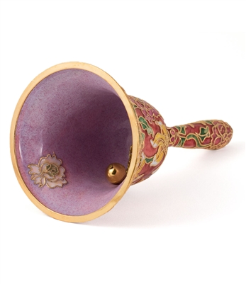 Cloisonne Floral Large Table Bell