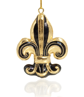 Cloisonne fleur de lis Ornament