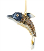 Cloisonne Articulate Dolphin Ornament