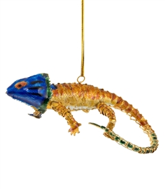 Cloisonne Articulate Lizard Ornament
