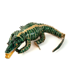 Cloisonne Articulate Large Alligator