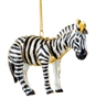 Cloisonne Articulated Zebra Ornament