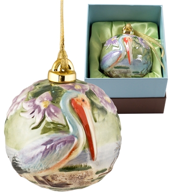 pelican ball ornament