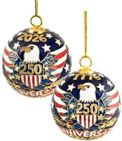 Cloisonne 250th Anniversary United States of America Ornament