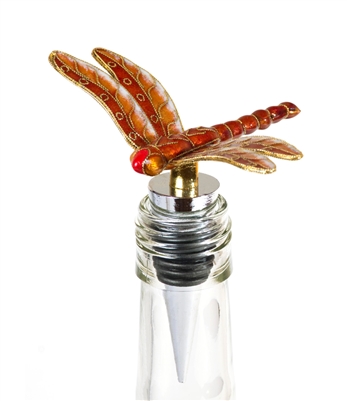 Cloisonne Dragonfly Bottle Stopper