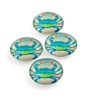 Blue Crab Crystal Glass Magnet