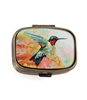 Hummingbird Vintage Looking Pill Box