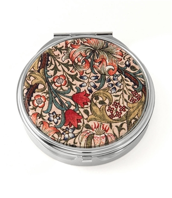 William Morris Golden Lily Round Pill Box