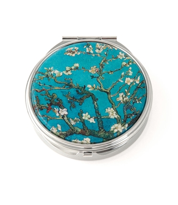Van Gogh Almond Blossom Round Pill Box