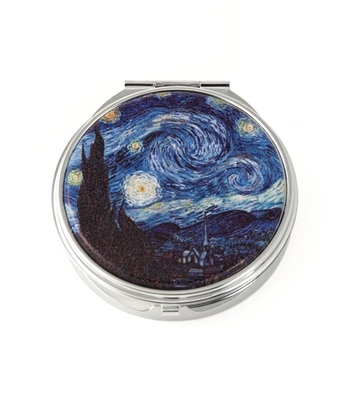Van Gogh Starry Night Round Pill Box