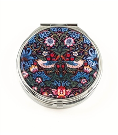 William Morris Strawberry Thief Round Pill Box