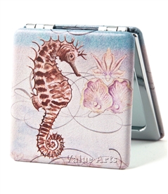 sea horse compact mirror