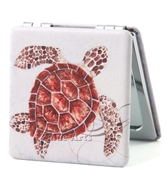 sea turtle compact mirror