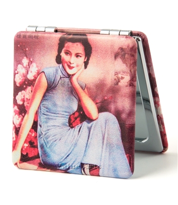 Vintage Shanghai Lady Vanity Mirror