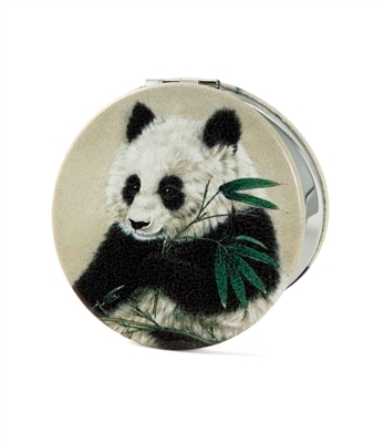 Panda Bear Round Travel Mirror