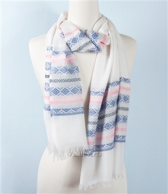 Textured Frayed Edge Scarf