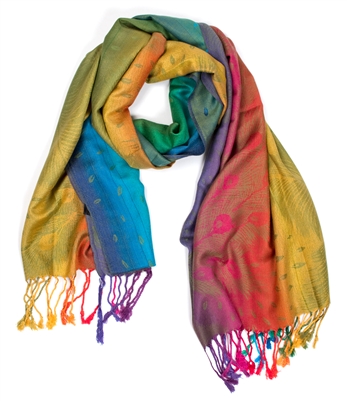 Peacock  Feather Scarf