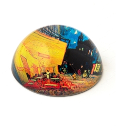 Cafe Terrace At Night Paper Weight
